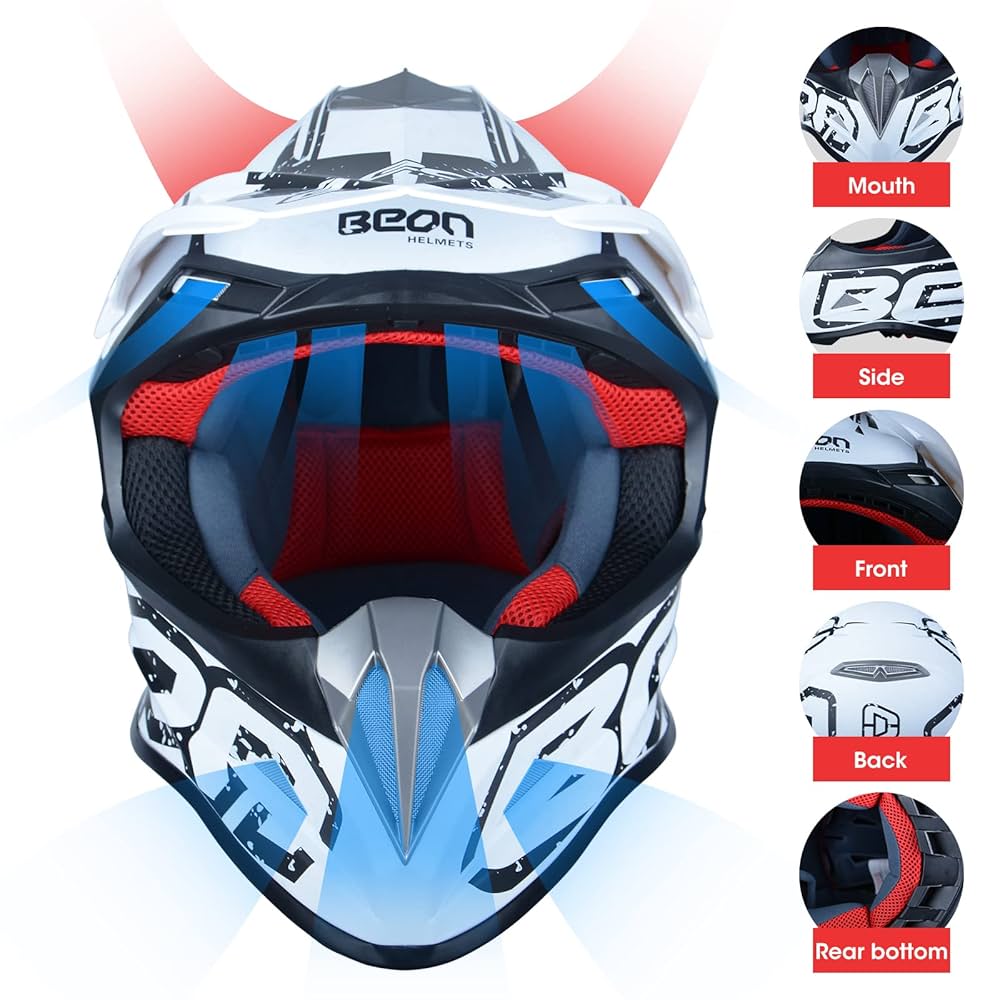 mouton Amazon.com: BEON Adult Dirt Bike Helmets Motocross ATV